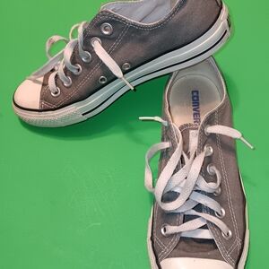 Converse All Star Low Sneakers/Shoes (5J794) Preowned Gray Color Women's Size 7